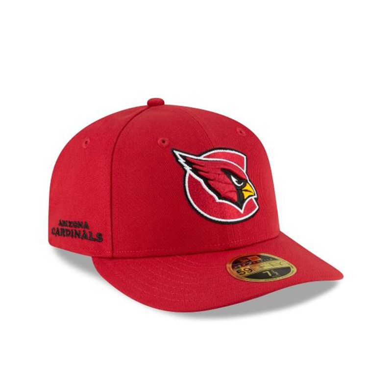 NFL Arizona Cardinals Logo Mix Low Profile 59Fifty Fitted (WFK0620) - Red New Era Caps